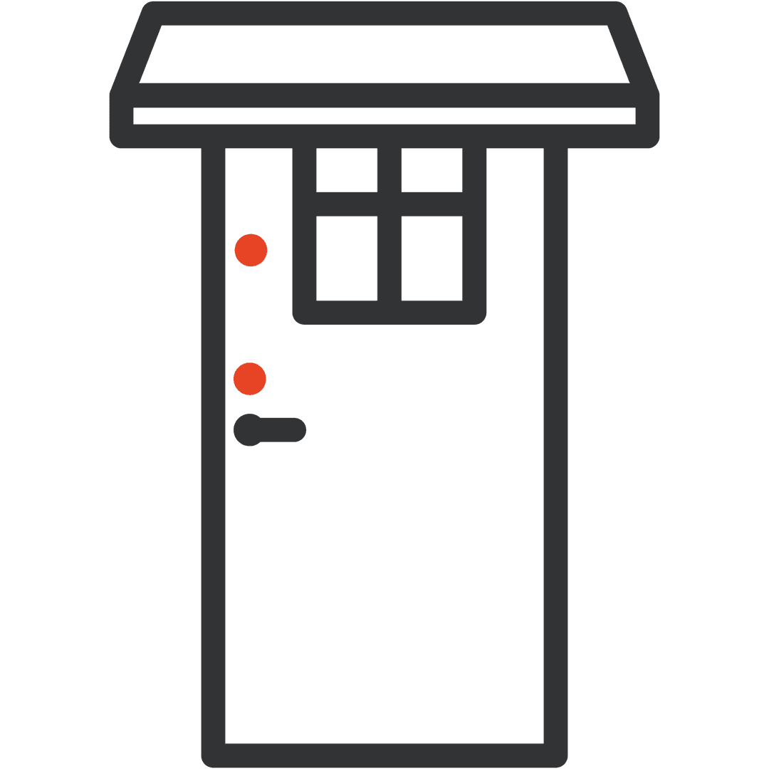Montering entrétak icon